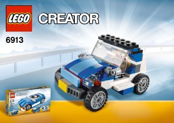Lego Blue Roadster - 6913 (2012) - Super Soarer 6913 4th Model