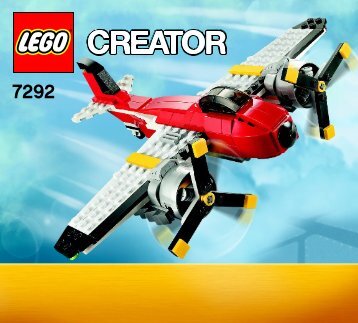 Lego Propeller Adventures - 7292 (2012) - Super Soarer BI 3017 / 60 - 65g, 7292 V29  1 af 2