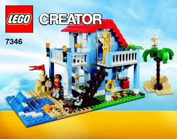 Lego Seaside House - 7346 (2012) - Super Soarer BI 3016/68+4*- 7346 V39 1/3