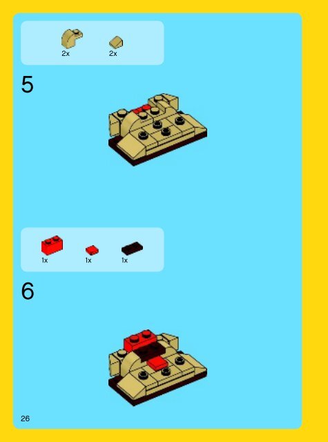 Lego Forest Animals - 31019 (2013) - Small Cottage BI 3022 / 60 / 65g, BOOK 1/3,31019 V29