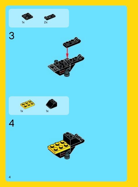 Lego Forest Animals - 31019 (2013) - Small Cottage BI 3022 / 60 / 65g, BOOK 1/3,31019 V29
