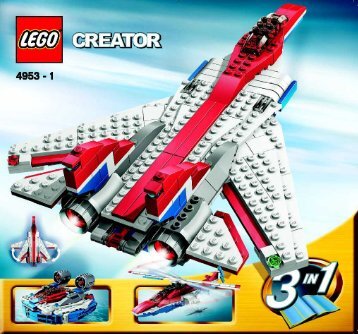 Lego Fast flyers - 4953 (2007) - Fast flyers BUILD. INST. 3005  4953 1/2