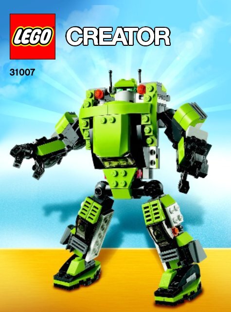 Lego Power Mech - 31007 (2012) - Year of the snake BI 3022 / 64+4 - 65/115g,31007  V39 1AF3