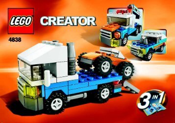 Lego Mini Vehicles - 4838 (2008) - Titan XP BUILDING INSTR. 3001, 4838