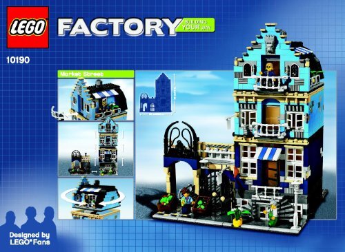 Lego Market Street - 10190 (2007) - LEGO&reg; Hobby Train BI  10190