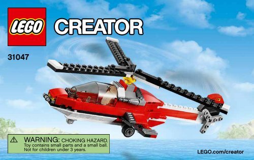 Lego Propeller Plane - 31047 (2016) - Desert Racers BI 3004/48 - 31047 V39