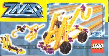 Lego YELLOW TRUCK - 3504 (1998) - GREEN JET PLANE BUILDING INST. FOR 3504