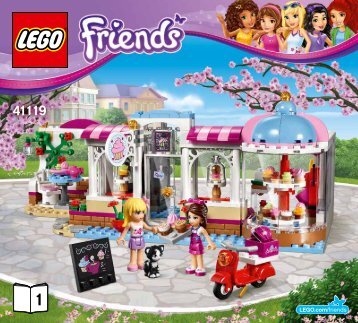 Lego Heartlake Cupcake CafÃ© - 41119 (2016) - Party Styling BI 3017 / 60 - 65g - 41119 V29 BOOK 1/2