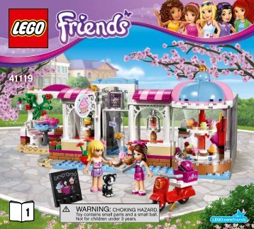 Lego Heartlake Cupcake CafÃ© - 41119 (2016) - Party Styling BI 3017 / 60 - 65g - 41119 V39 BOOK 1/2