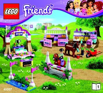 Lego Heartlake Horse Show - 41057 (2014) - Heartlake Horse Show BI 3017 / 56 - 65g - 41057 V29 BOOK 1/2