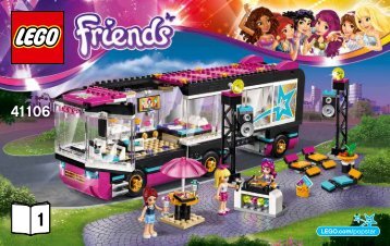 Lego Pop Star Tour Bus - 41106 (2015) - Pop Star Dressing Room BI 3004/48 - 41106 V29 BOOK 1/2