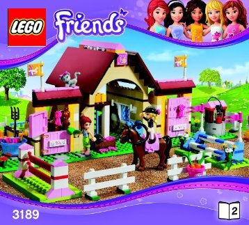 Lego Heartlake Stables - 3189 (2012) - City Park CafÃ© BI 3017 / 48 - 65g, 3189 V29 BOOK 2