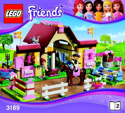 Lego Heartlake Stables - 3189 (2012) - City Park Caf&eacute; BI 3017 / 48 - 65g, 3189 V39 BOOK 2