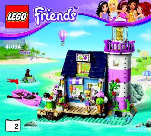 Lego Heartlake Lighthouse - 41094 (2015) - Stephanie&rsquo;s Pizzeria BI 3017/60+4/65+115g - 41094 B2 V29