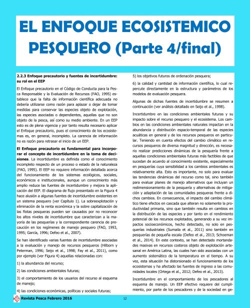 REVISTA PESCA FEBRERO 2016