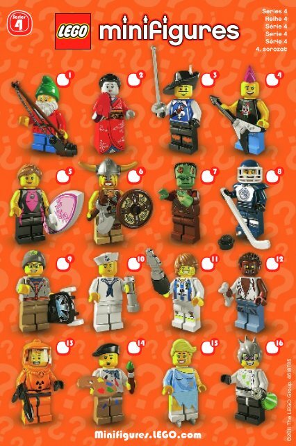 Lego LEGO&amp;reg; Minifigures, Series 4 - 8804 (2011) - LEGO&amp;reg;  Minifigures, Series 2 BI. , 8804 V 29