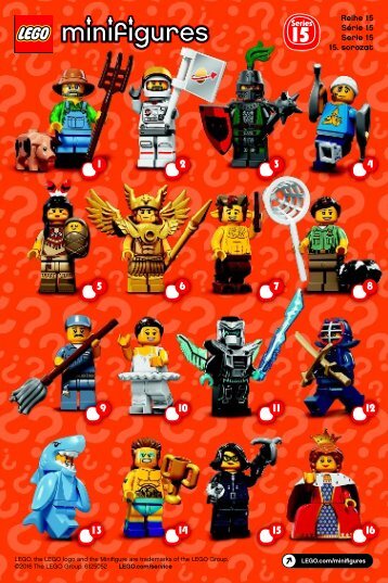 Lego Series 15 - 71011 (2016) - LEGOÂ® Minifigures, Series 9 BI. , 71011 V 29