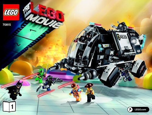 Lego Super Secret Police Dropship - 70815 (2014) - MetalBeard's Sea Cow BI 3019 / 60 - 65g - 70815V29 BOOK 1/2
