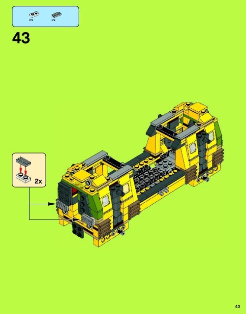 Lego The Shellraiser Street Chase - 79104 (2013) - Kraang Lab Escape BI 3016 80+4*-  79104 V110