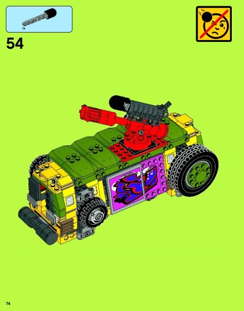 Lego The Shellraiser Street Chase - 79104 (2013) - Kraang Lab Escape BI 3016 80+4*-  79104 V110