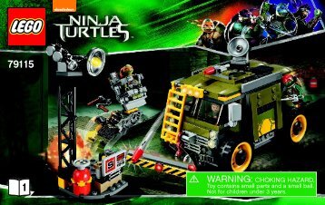 Lego Turtle Van Takedown - 79115 (2014) - Kraang Lab Escape BI 3004/28 79115 V39 1/2
