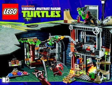 Lego Turtle Lair Attack - 79103 (2013) - Kraang Lab Escape BI 3019/68+4*- 79103 BOOK 2/2 V39