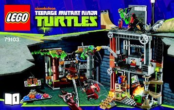 Lego Turtle Lair Attack - 79103 (2013) - Kraang Lab Escape BI 3004/36 79103 BOOK 1/2 V39