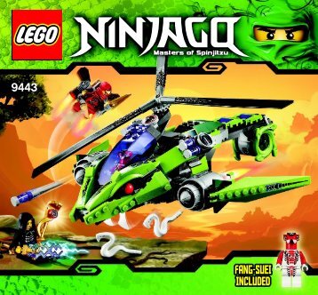 Lego Rattlecopter - 9443 (2011) - Lava Falls BI 3005/80+4*- 9443 V39