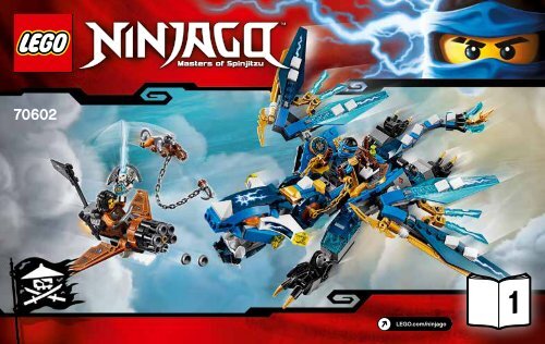 Lego Jay&amp;rsquo;s Elemental Dragon - 70602 (2016) - Temple of Light BI  3004/32 - 70602 1/2 V29