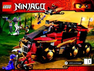 Lego Ninja DB X - 70750 (2015) - Airjitzu Morro Flyer BI 3019/64+4*-70750 V39  BOOK1/2