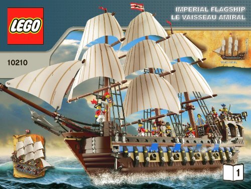 Lego Imperial Flagship - 10210 (2010) - Black Sea Barracuda BI 3009/68+4  -10210 V46/39-