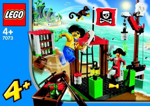 Lego Pirate Dock 7073 2004 Treasure Island BI 7073 NA