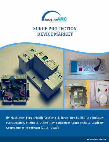 Surge Protection Device Market Characteristics 2015-2021