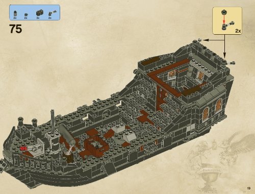 Lego The Black Pearl - 4184 (2011) - Isla De la Muerta BI 3019/76+4*- 4184 V 29/39 2/2