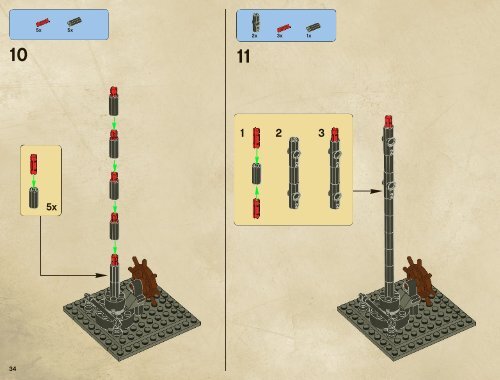 Lego The Black Pearl - 4184 (2011) - Isla De la Muerta BI 3019/76+4*- 4184 V 29/39 2/2