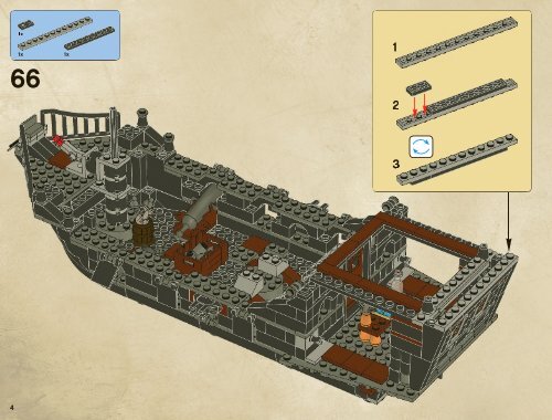 Lego The Black Pearl - 4184 (2011) - Isla De la Muerta BI 3019/76+4*- 4184 V 29/39 2/2