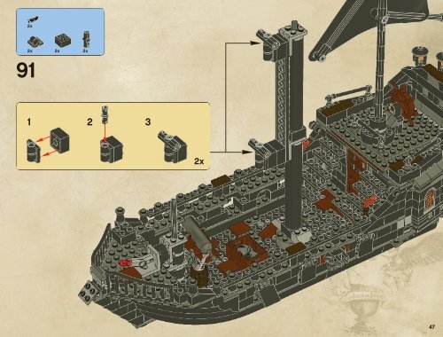 Lego The Black Pearl - 4184 (2011) - Isla De la Muerta BI 3019/76+4*- 4184 V 29/39 2/2