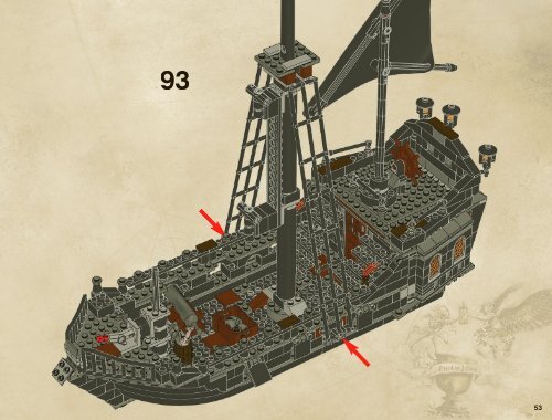 Lego The Black Pearl - 4184 (2011) - Isla De la Muerta BI 3019/76+4*- 4184 V 29/39 2/2