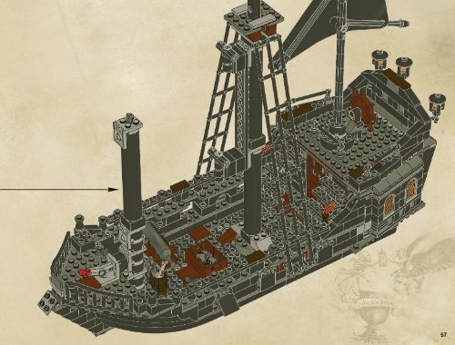 Lego The Black Pearl - 4184 (2011) - Isla De la Muerta BI 3019/76+4*- 4184 V 29/39 2/2