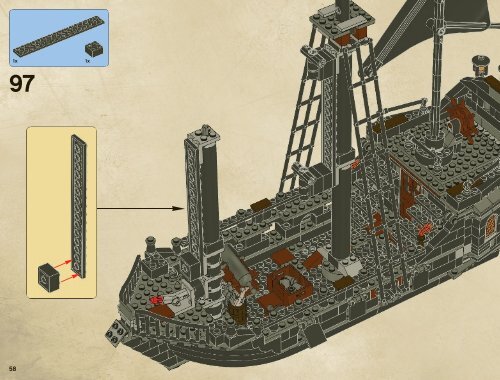 Lego The Black Pearl - 4184 (2011) - Isla De la Muerta BI 3019/76+4*- 4184 V 29/39 2/2