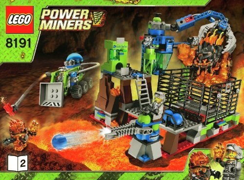 Lego Lavatraz - 8191 (2010) - Power Miners BI 3006/48 - 8191 V 39 2/2