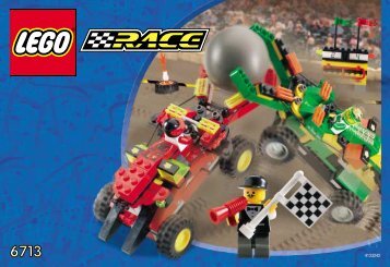 Lego Grip 'n' Go Challenge - 6713 (2000) - Zero Hurricane & Red Blizzard BUILD.INST. FOR 6713