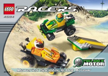 Lego Maverick Sprinter & Hot Arrow - 4594 (2002) - Zero Hurricane & Red Blizzard BI 4594