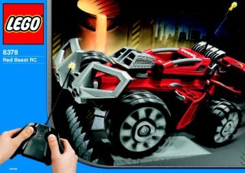 Lego Red Beast RC - 8378 (2004) - RC Nitro Flash BUILDING INSTR. 8378