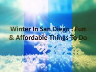 Winter In San Diego - Fun & Affordable Things To Do