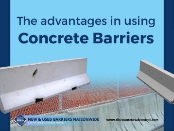 Importance of Using Concrete Barriers - Read Now!