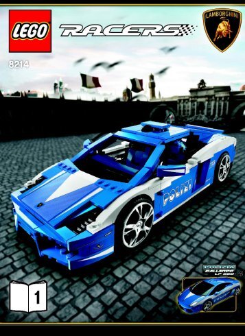 Lego Gallardo LP 560-4 Polizia - 8214 (2010) - Ferrari F1 Truck BI 3006/64 - 8214 V29 1/2