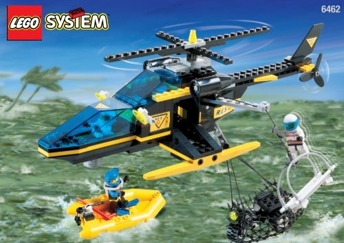 Lego Res Q Helicopter 6462 1998 Res Q Response 1 BUILDING INSTR. 6462