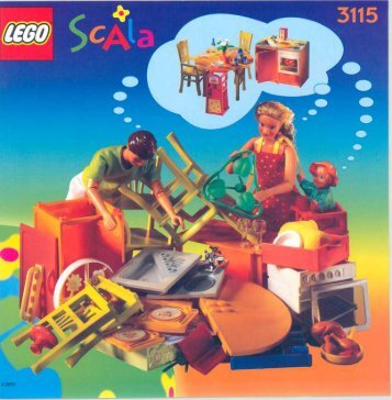 Lego SPICY KITCHEN - 3115 (1998) - SCALA GIGGLY NURSERY BUILDING INSTR. FOR 3115