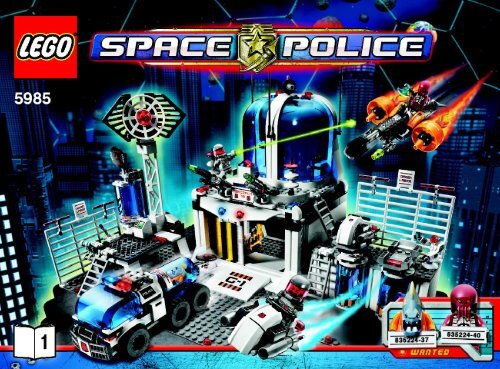 Lego Space Police Central - 5985 (2010) - Space Truck Getaway BI 3006/72+4  - 5985 V